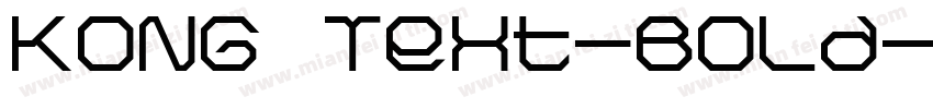 KONG Text-Bold字体转换